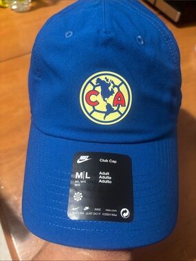 Nike Blue Club Cap with Yellow & Red Club América Emblem